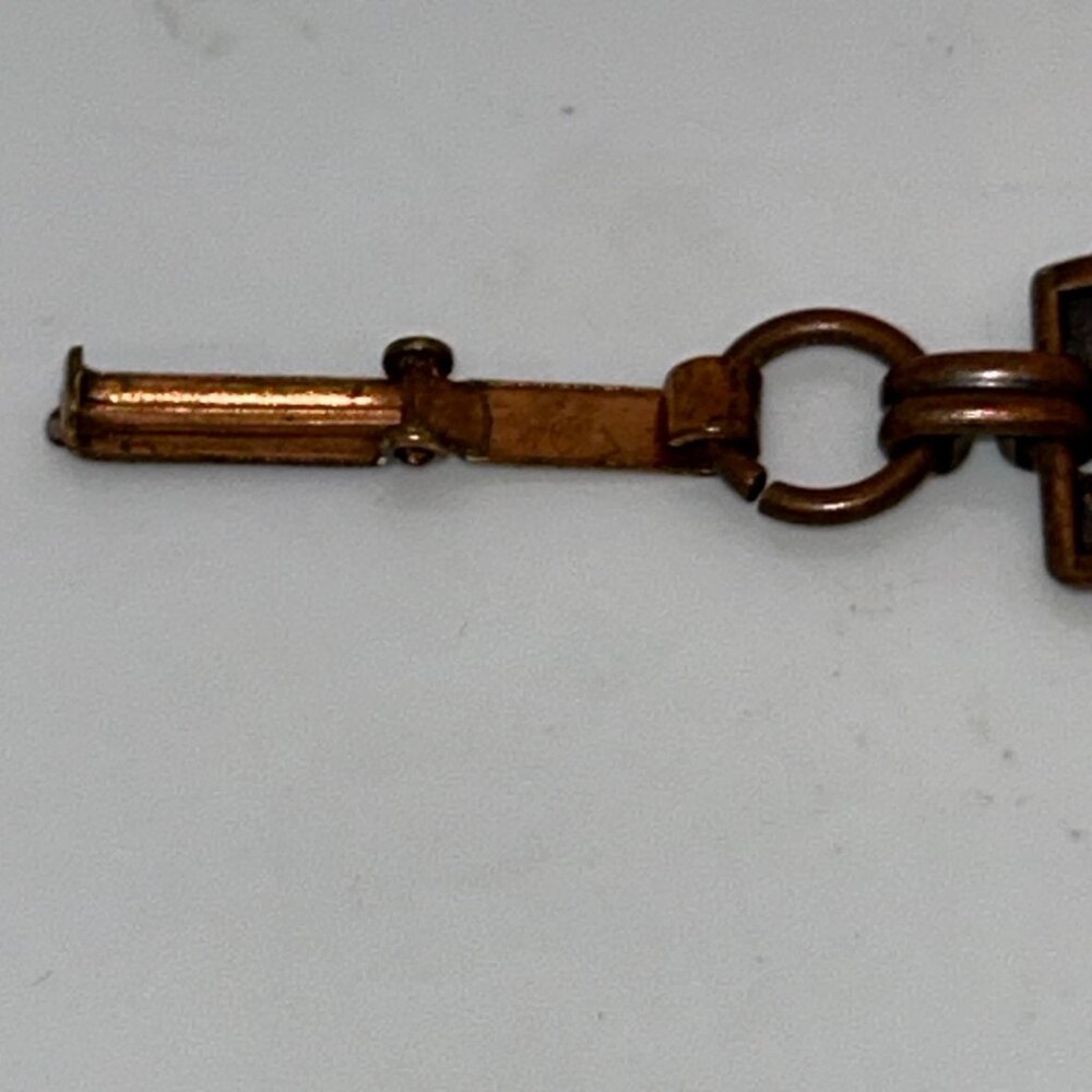 Vintage Copper Thunderbird Panel Link Bracelet With Replacement Clasp Tribal - Picture 5 of 15
